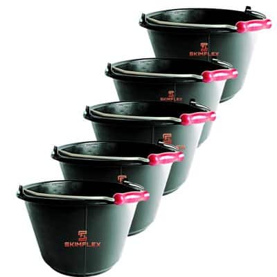 5 heavy duty builders buckets