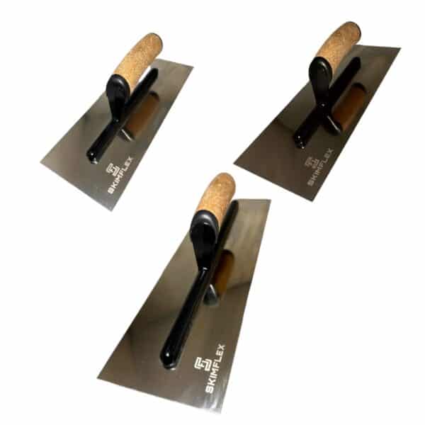 Plastering Finishing trowel Bundle 11,13,16" Cork handle stainless steel - Image 2